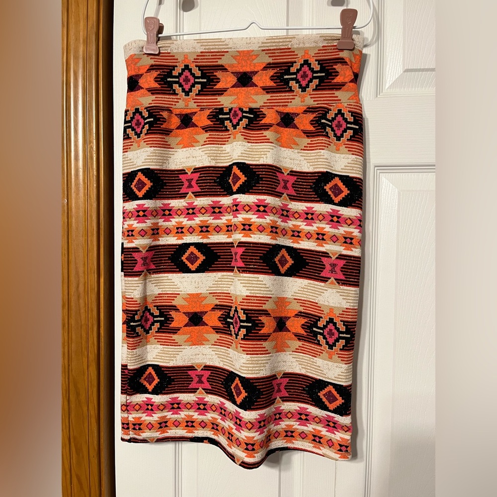 LuLaRoe Cassie Patterned Skirt